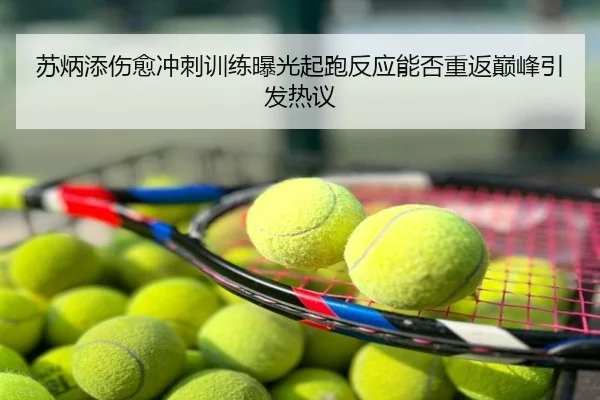 苏炳添伤愈冲刺训练曝光起跑反应能否重返巅峰引发热议